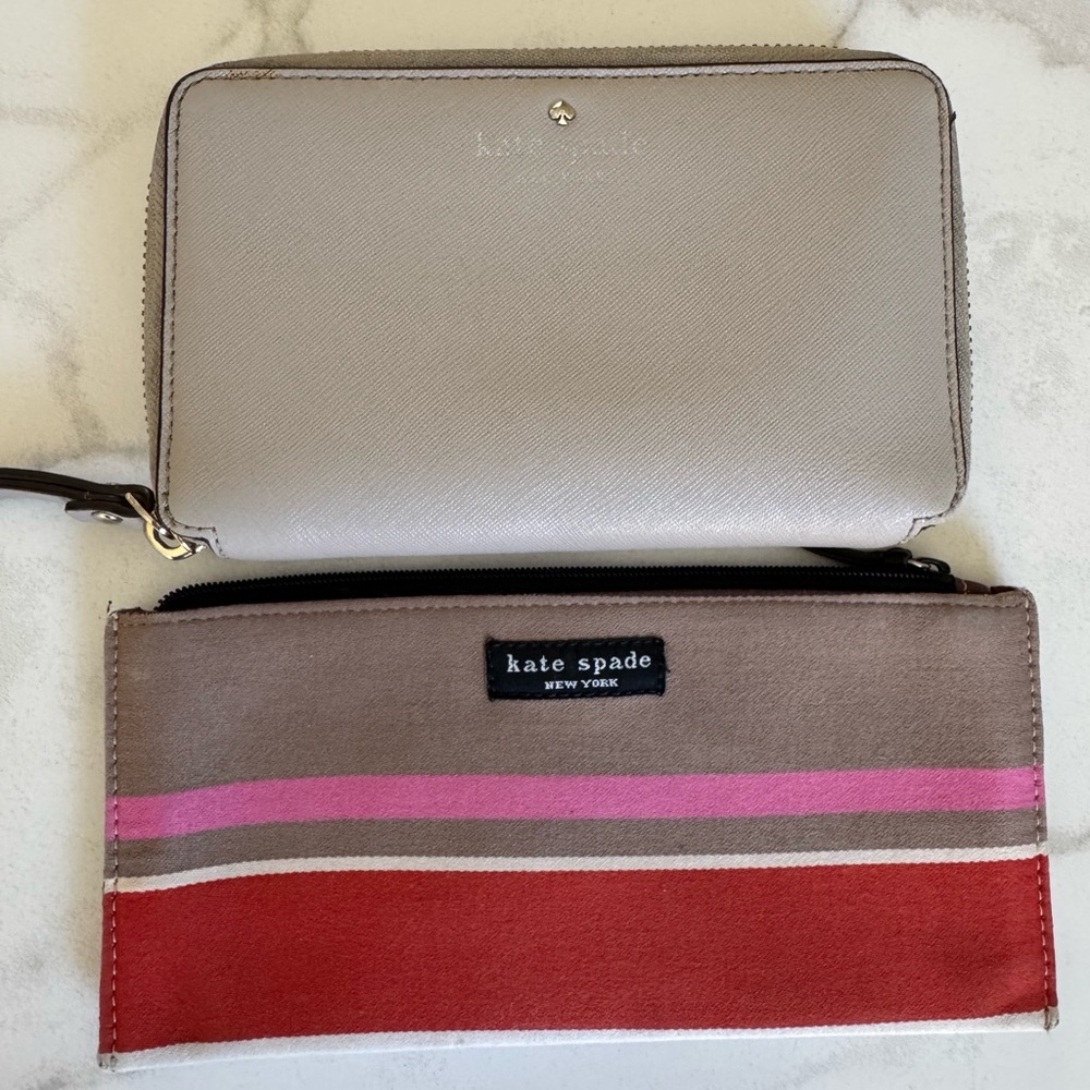 Kate Spade Bundle - Zippy Wallet/Wristlet & Zippered Pouch